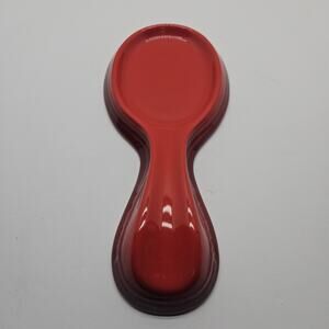 Le Creuset Ceramic Spoon Rest 10" Red Cerise Modern Solid